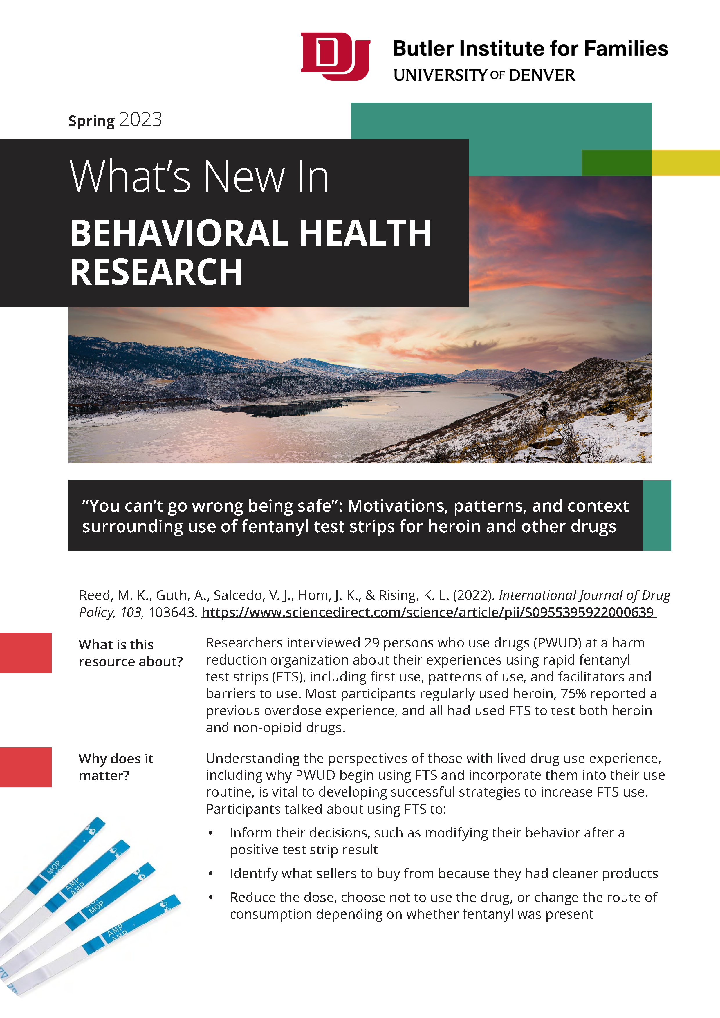 Behavioral Health Research - Spring 2023 