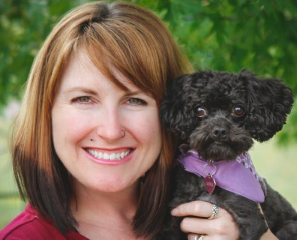 Darlene Brace with her dog