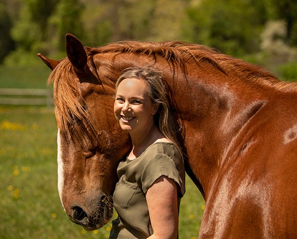 Woman with horse