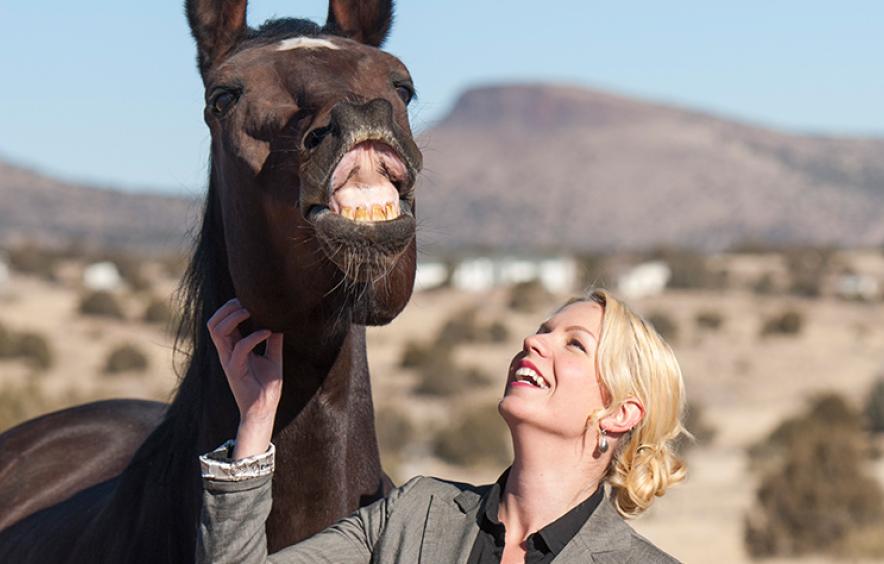 Nina Ekholm Fry with Horse