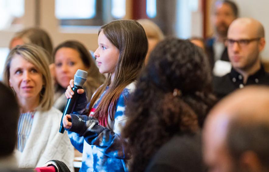 Young girl at an event 