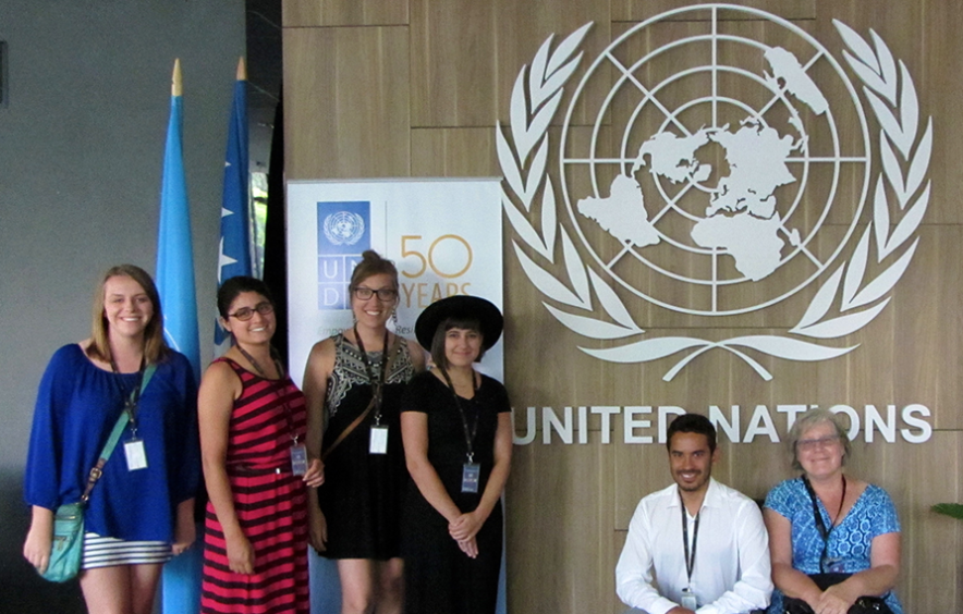 group of people at UN