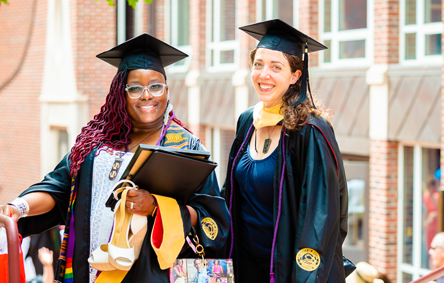 two female graduates