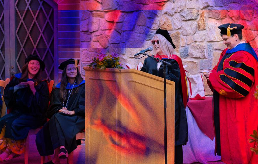 PhD Students at Hooding Ceremony