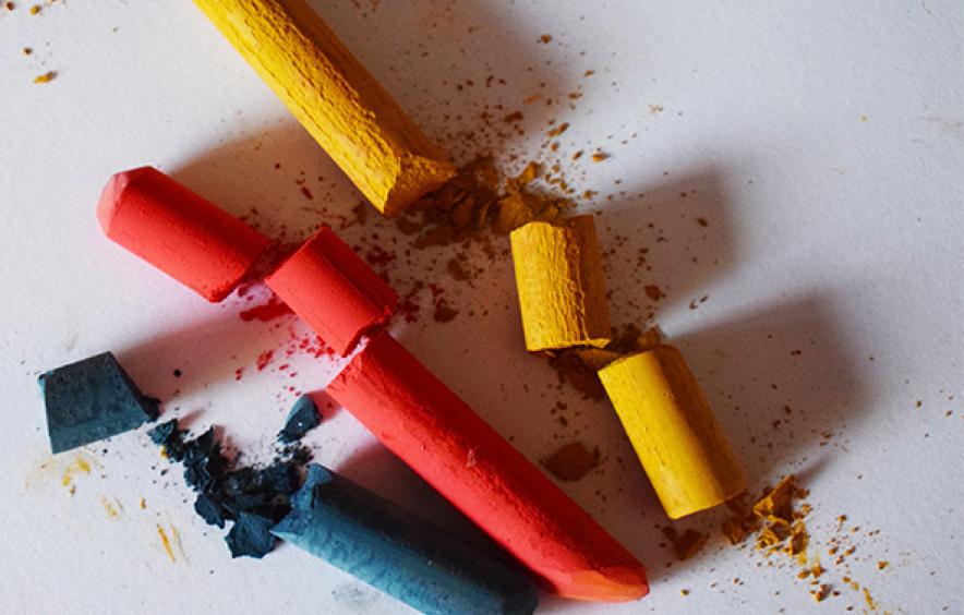 broken chalk