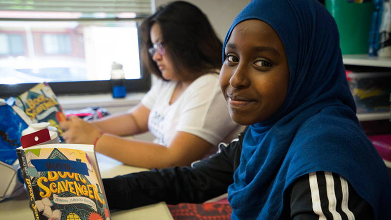 The Bridge Project student reading