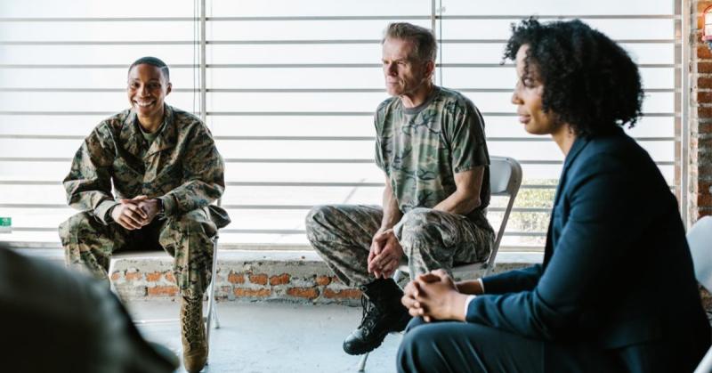 veterans during therapy