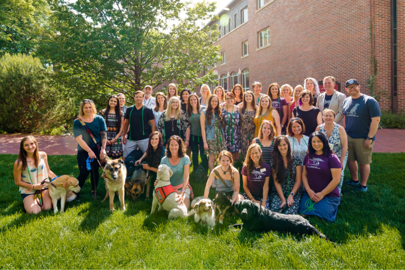 HAEI certificate students posing for group photo at University of Denver campus