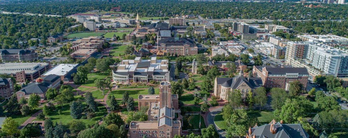 DU Campus aerial view