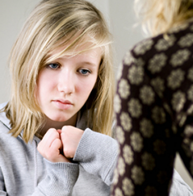 young girl at therapy session