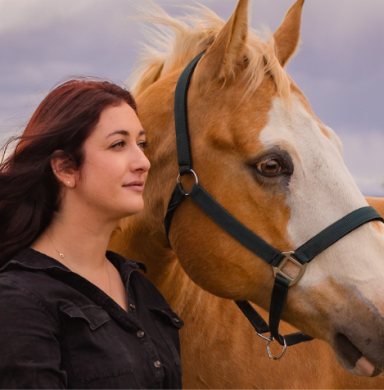 Macie Dominique with horse