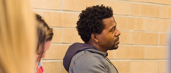 black student in classroom