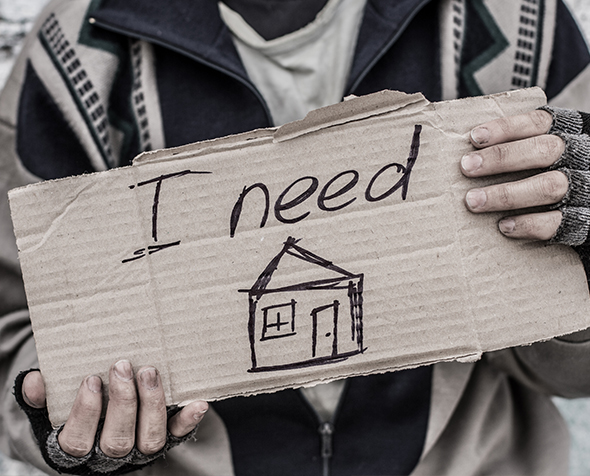 cardboard sign