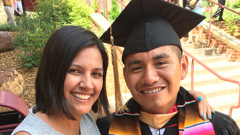 Adrienne Martinez and graduate