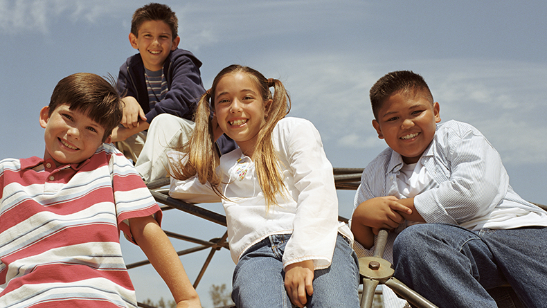 group of children on the playground
