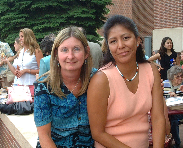 Professor Wanda Ellingson and former student